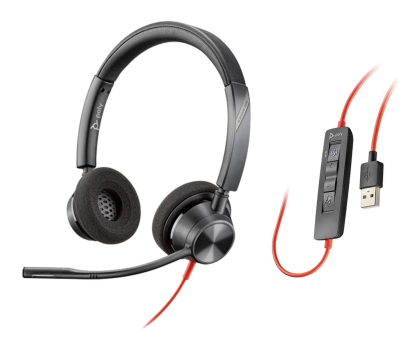Słuchawki biurowe, callcenter Poly Blackwire 3320 MS USB-A